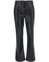 Max Mara - Pants, Ecoleather Polyester Trousers - Lyst