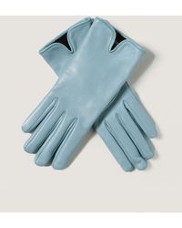Giorgio Armani Gloves Gloves In Lambskin - Blue