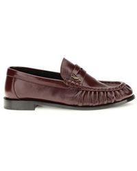 Saint Laurent - Bordeaux Lamb Ovis Aries Aries Slip - Lyst