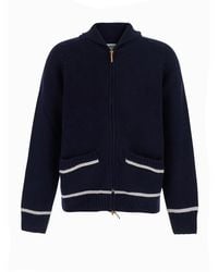 Sebago - V-Neck Sweater Portclide Tech Fabric Cotton And Acrylic Top - Lyst