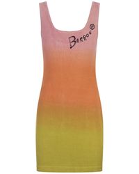Barrow - Multicoloured Knitted Short Dress With Degradé Effect - Lyst