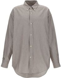 Hed Mayner - Pinstripe Oxford Shirt - Lyst