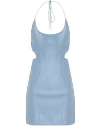 Anna October - Mini Satin Dress Triacetate - Lyst