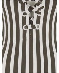 Eres - One-Piece Swimsuit Striped Stretch Nylon Polyamide Swimwear - Lyst