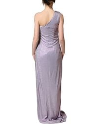 Dolce & Gabbana - Crystal Oneshoulder Eveninggown Dress Viscose - Lyst