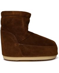 Moon Boot - Low-Top Icon Hazelnut Suede Boots - Lyst
