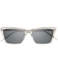 Saint Laurent - Sl 737 Mica Thin Linea Sl Logo Sunglasses - Lyst