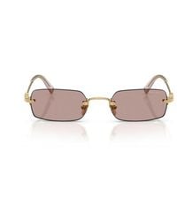 Miu Miu - Miu Sunglasses- Metal Eyewear - Lyst
