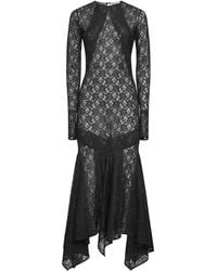 The Attico - Stretch Lace Asymmetric Midi Dress - Lyst