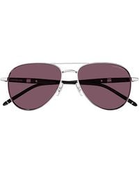 Montblanc - Pilot Frame Sunglasses - Lyst