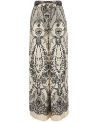 Zimmermann - Crush Silk Trousers - Lyst