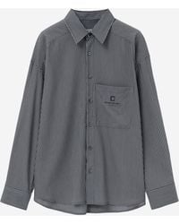 WOOYOUNGMI - Cotton-Blend Striped Shirt Cupro - Lyst