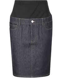 Coperni - Stretch Fabric Midi Skirt - Lyst