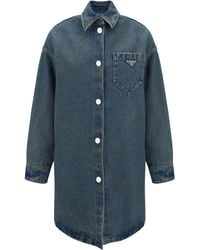 Prada - Long-Sleeved Button-Up Shirt - Lyst
