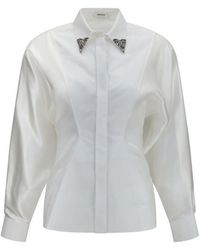 Versace - White Cotton Dress Shirt - Lyst