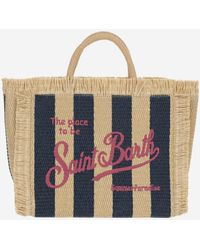 Mc2 Saint Barth - Colette Tote Bag With Striped Pattern - Lyst