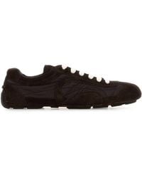 Prada - Suede And Re-Nylon Montecarlo Re-Edition 2005 Sneakers - Lyst