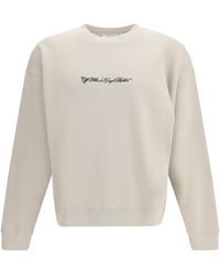 Off-White c/o Virgil Abloh - Script Arrow Crewneck Sweatshirt Cotton Sweatshirts - Lyst