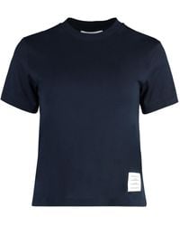 Thom Browne - Cotton Crew-Neck T-Shirt - Lyst