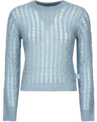 Loewe - Mohair And Wool Blend Knit - Lyst