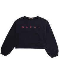 Marni - Crewneck Sweatshirt Cotton Hoods & Sweatshirts - Lyst