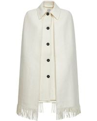 TOTEME - Bouclé Fringe Cape Coat - Lyst