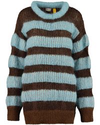 Moncler - 2 1952 - Striped Mohair Sweater - Lyst