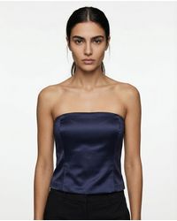 Brunello Cucinelli - Strapless Bustier Top - Lyst
