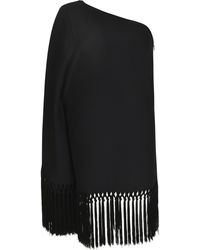 ‎Taller Marmo - One-Shoulder Tassel Detail Short Dress - Lyst