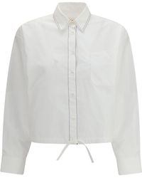 Marni - Cropped Long-Sleeve Shirt - Lyst
