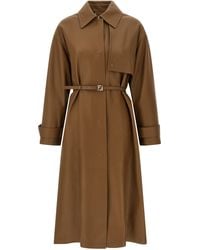Fendi - Nappa Trench Coat - Lyst