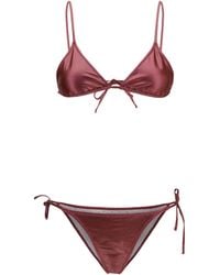 Kristina Ti - Metallic Bikini Polyamide; Elastane Swimwear - Lyst