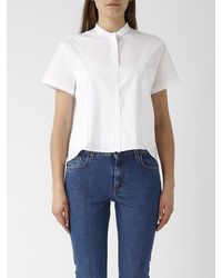 Fay - Shirt M/C Rounded And Cut Shirt - Lyst