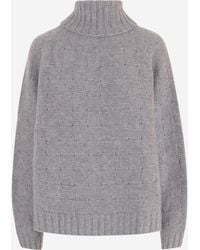 Allude - Cashmere And Silk Sweater - Lyst