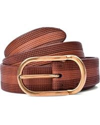 Brunello Cucinelli - Leather Textured Belt Accessories & Slg - Lyst