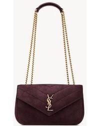 Saint Laurent - Saint Laurent Sl E26 Shoulder Bag — Burgundy - Lyst