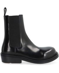 Bottega Veneta - Brushed Leather Chelsea Boots - Lyst