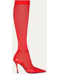 Givenchy - Show Stocking Pump 95Mm_Red - Lyst