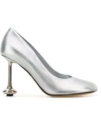 Loewe - Metallic Leather Toy Pumps 90 - Lyst