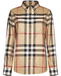 Burberry - Nivi Check Cotton Shirt - Lyst