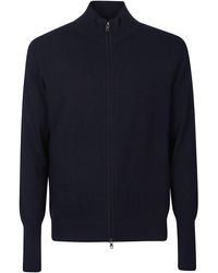 Ballantyne - Plain Full Zip Cardigan - Lyst