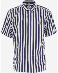 Junya Watanabe - X Carhartt Striped Pattern Cotton Shirt - Lyst