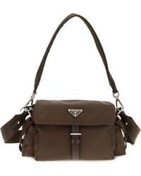 Prada - Pattina Recycled Polyamide Shoulder Bags - Lyst