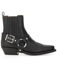 Ganni - Western Fitted Chelsea Boots Women - Lyst