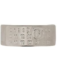 MM6 by Maison Margiela - Minimal Numeric Band Ring Brass Rings - Lyst