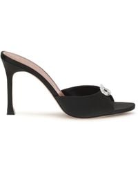 AMINA MUADDI - Camelia Mule Sandals Silk - Lyst