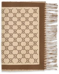 Gucci - Gg All-Over Wool Scarf Merino Ovis Aries - Lyst