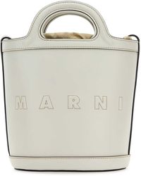 Marni - Leather Small Tropicalia Bucket Bag - Lyst
