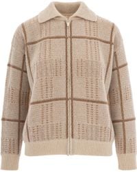 Max Mara - Zip Cardigan Egizio Polyester Sweater - Lyst
