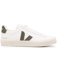 Veja - Campo Chromefree Leather Extra White Khaki - Lyst